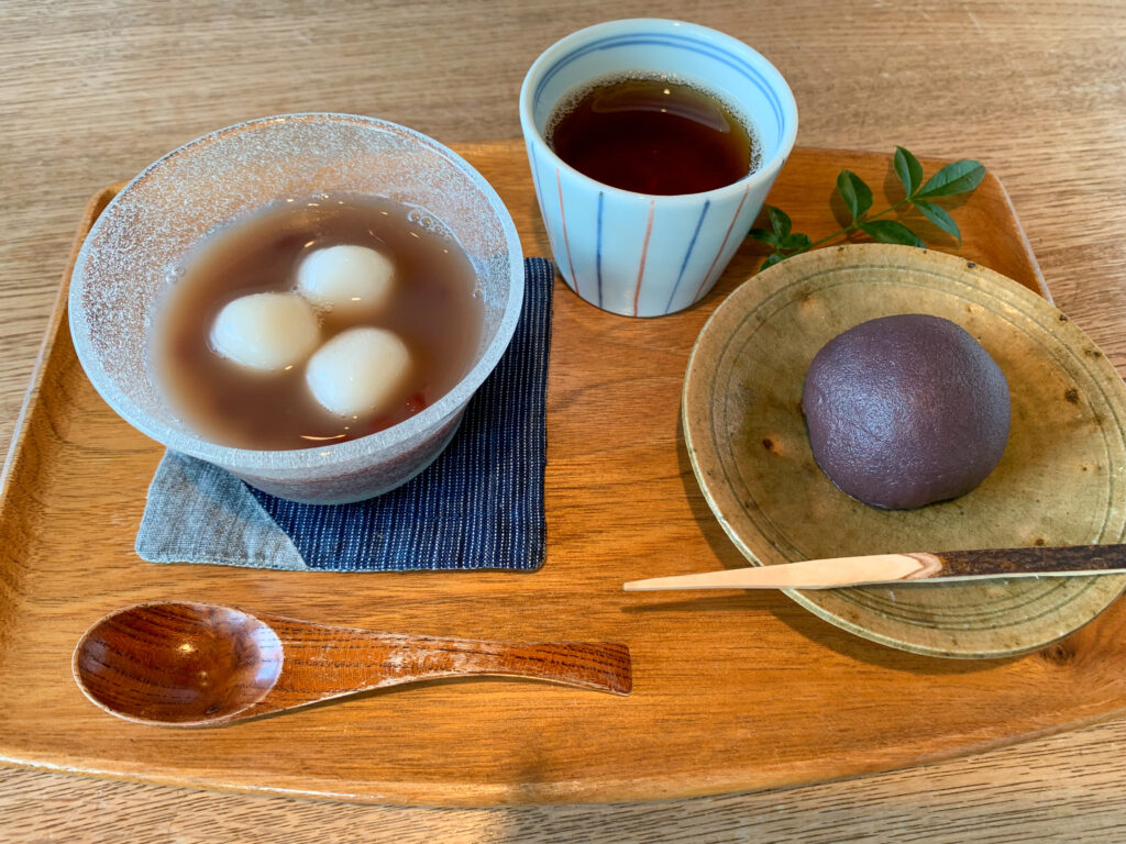 佐賀県唐津市のカフェ、基幸庵のぜんざいと和生菓子メニュー2