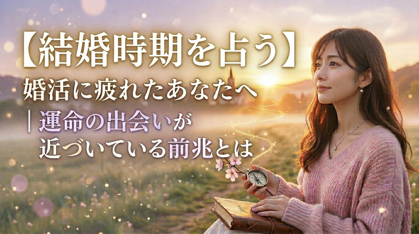 【結婚時期を占う】婚活に疲れたあなたへ｜運命の出会いが近づいている前兆とは