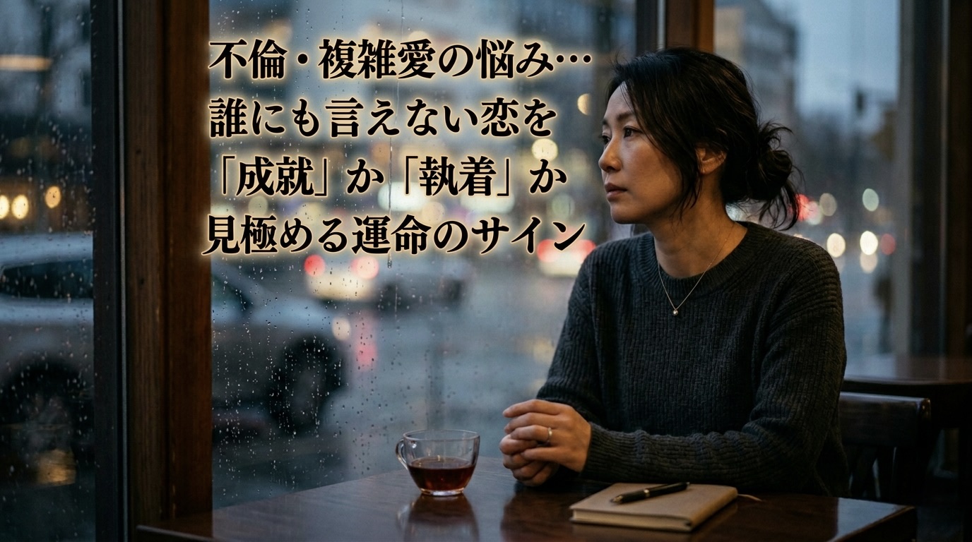 不倫・複雑愛の悩み…誰にも言えない恋を「成就」か「執着」か見極める運命のサイン