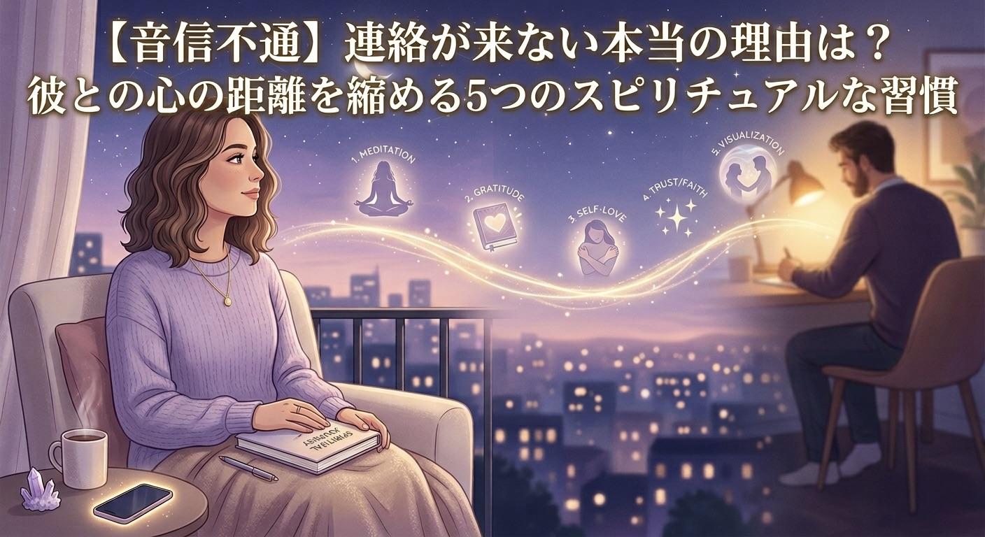 【音信不通】連絡が来ない本当の理由は？彼との心の距離を縮める5つのスピリチュアルな習慣
