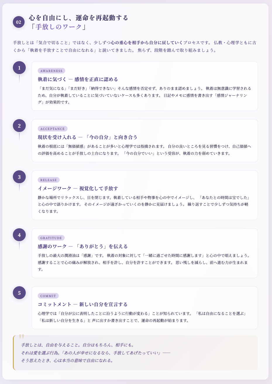 心を自由にし、運命を再起動する「手放しのワーク」